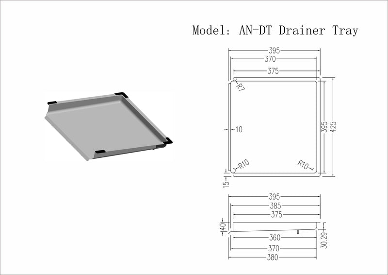 Titan Range 1.5mm AN D-T Drainer Tray