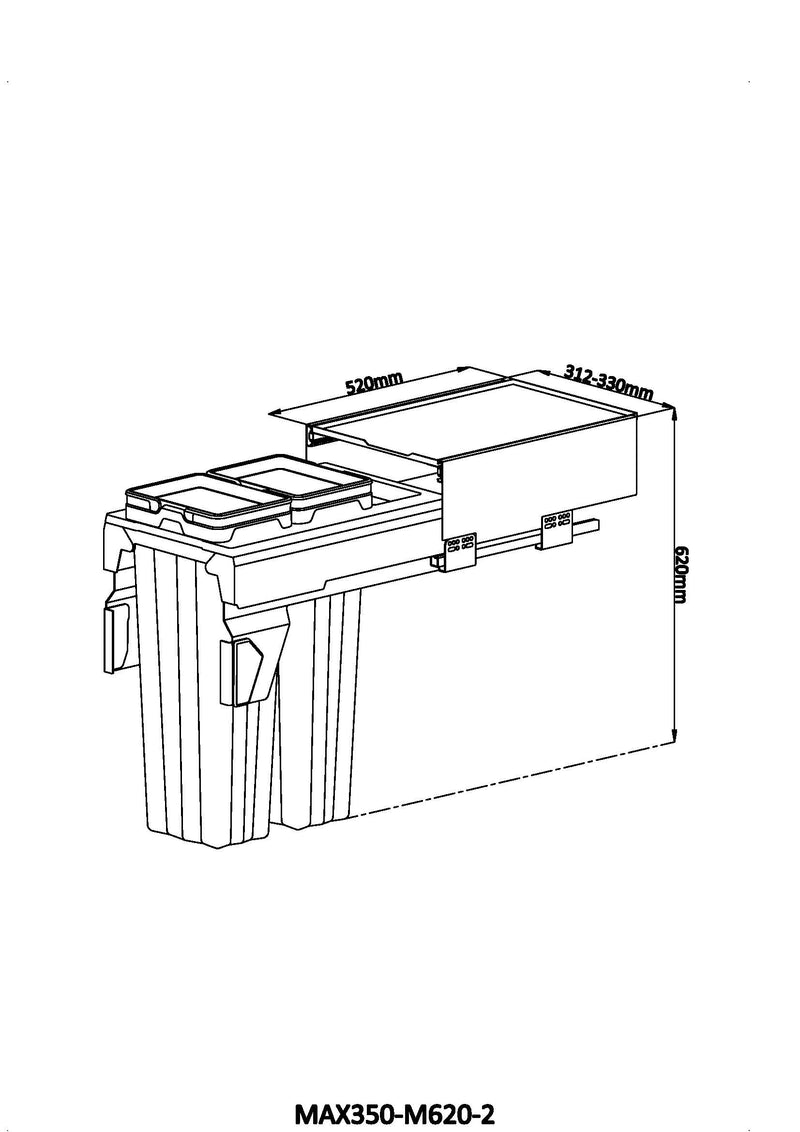 MAXI Bins MAX350-M620-2