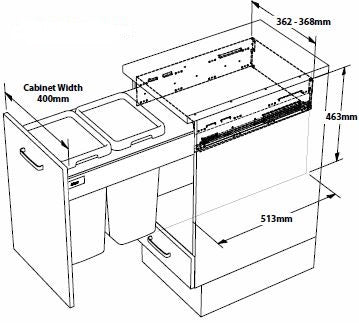 Ubstor Bin UB400-18S